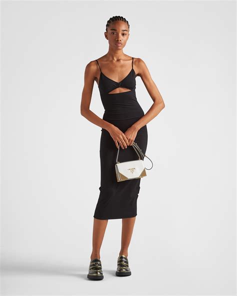 prada dress on sale|prada black dress.